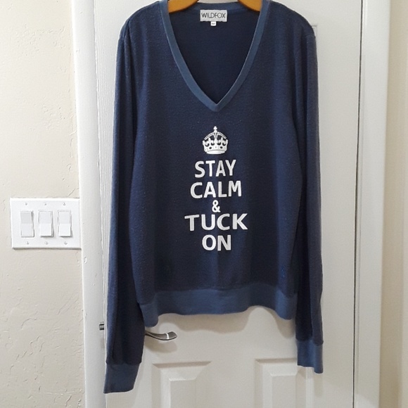 Rare! Wildfox V-Neck LongSleeve Sweater